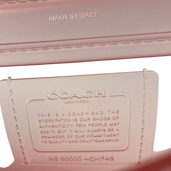 COACH CH748 Jelly Pink Tabby Shoulder Handbag made in Italy - Picture 7 of 15